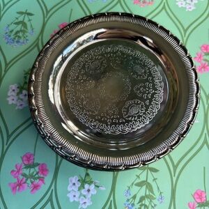 Set of 8 Vintage Silverplated Coasters from Sweden